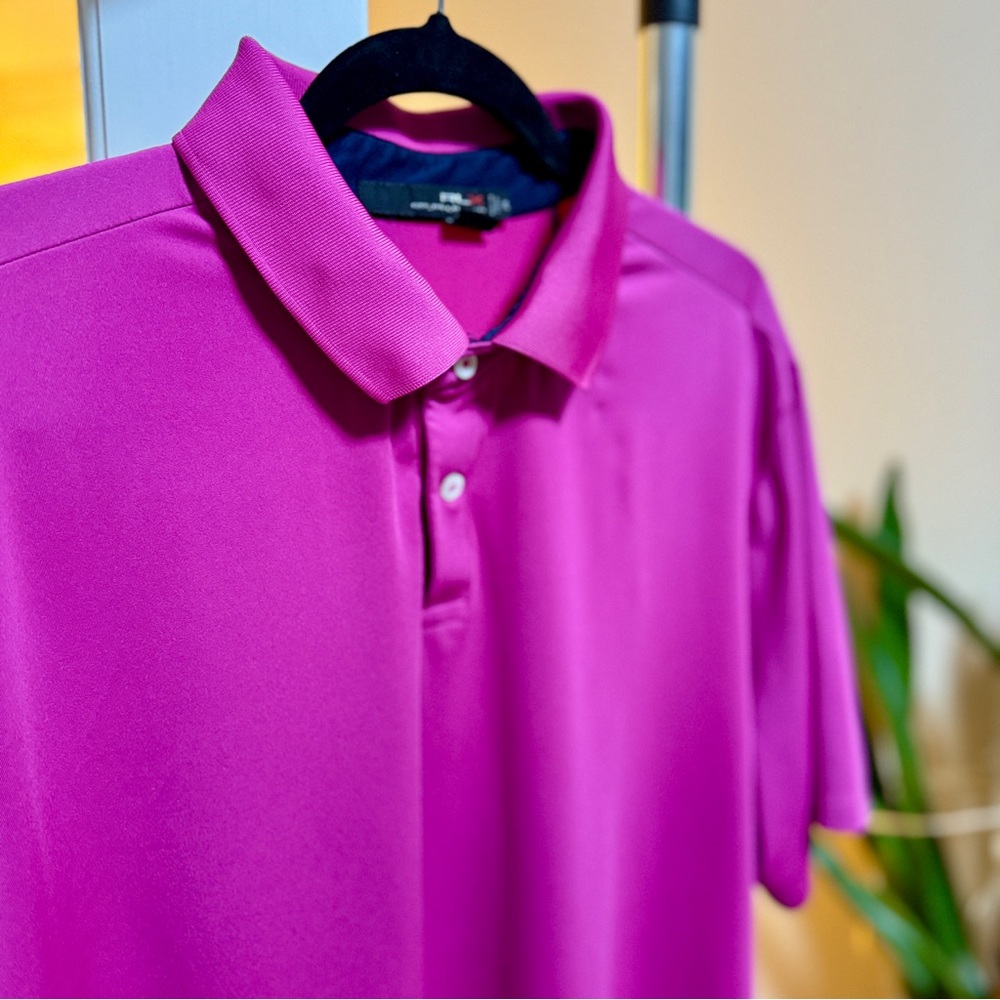 RLX Ralph Lauren Magenta Polo Shirt - Picture 3 of 3